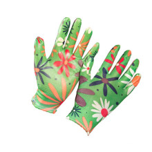 New Design Polyester Nitrile Garden Gloves